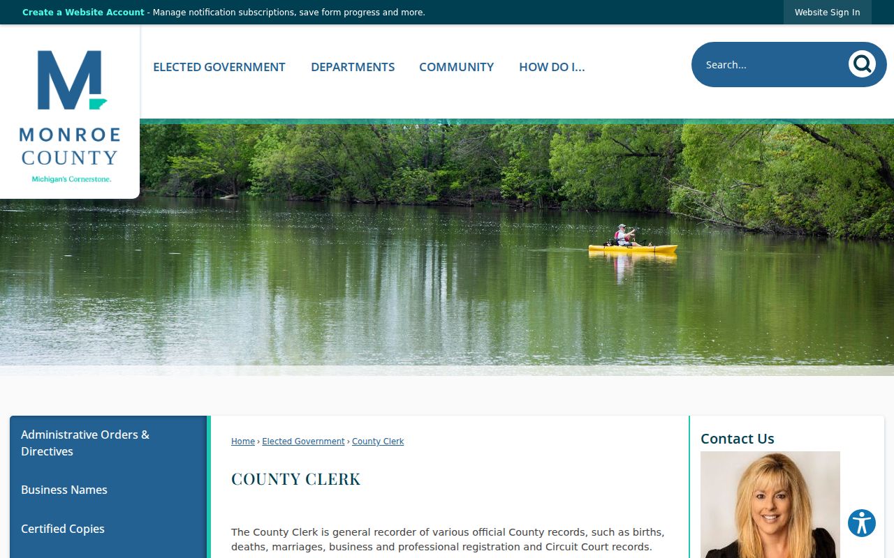 Monroe County criminal court records from the County Clerk